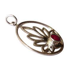 Pendentif en argent "Lotus"