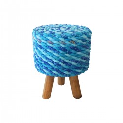 Tabouret en Tissu Tressé