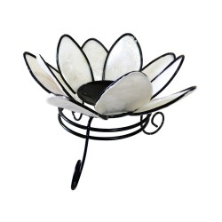 Porte Bougie en nacre "Lotus"