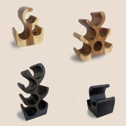 Porte-bouteilles en bois de...