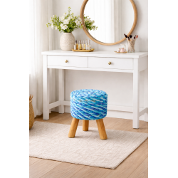 Tabouret en Tissu Tressé