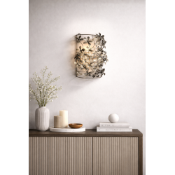 Lampe Murale métal "Fleurs"