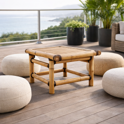 Table mi Basse en Bambou