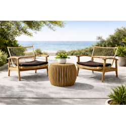 Fauteuil "Lounge" Teck et...