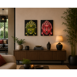 Tableau "Tête de Bouddha"...