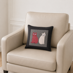 Housse de Coussin "Chats"...