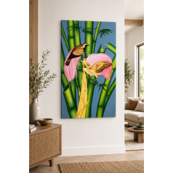 Tableau Bambous et Oiseaux...
