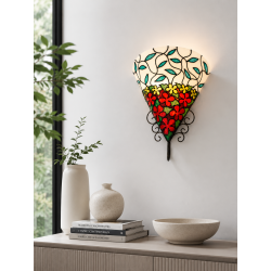 Lampe murale en pate de verre